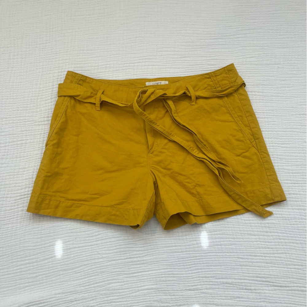 Loft Mustard Yellow Shorts Size 4